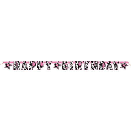 zebra print birthday banner walmart com