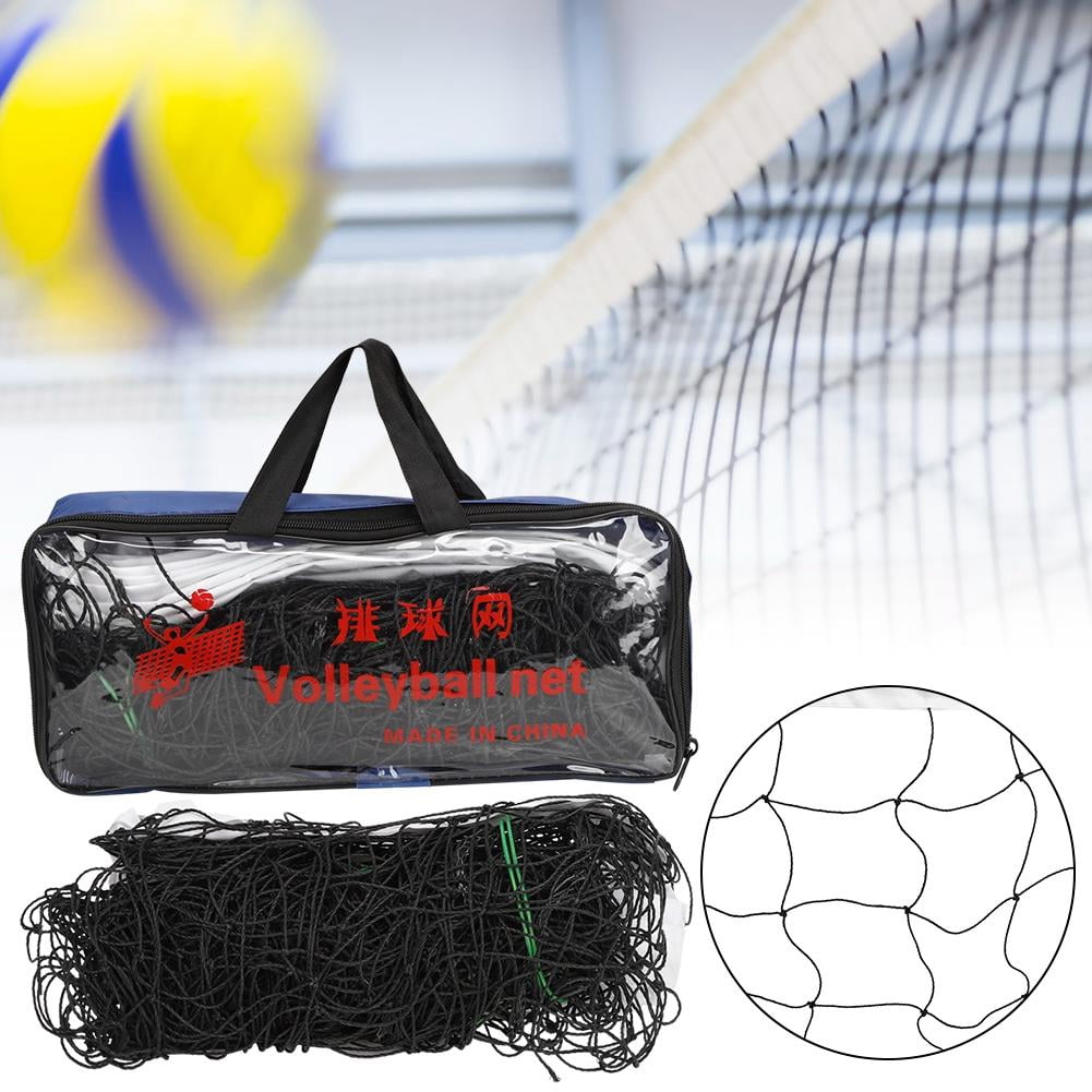 Suodoka Standard Beach Volleyball Net Professional Covered Edge Steel Wire Rope Training Net 14.17 inches / 36 cm