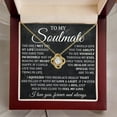 thumbnail image 4 of To My Soulmate Necklace, Soulmate Necklace For Women, Soulmate Necklace For Her, To My Wife Necklace, My Gorgeous Girlfriend Necklace, Soulmate Birthday Gift Ideas For Wife Girlfriend, 4 of 7