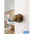 thumbnail image 2 of ACEEOCK Antique Brass Retro Passage Door Knob, Interior Kitchen Pantry Door Handle Hall Closet Vintage Doorknob, Aluminium Alloy Knob, 2 of 7