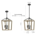 thumbnail image 4 of Safavieh Kane 5-Light Classic Solid Pendant, Dark Grey, 4 of 4