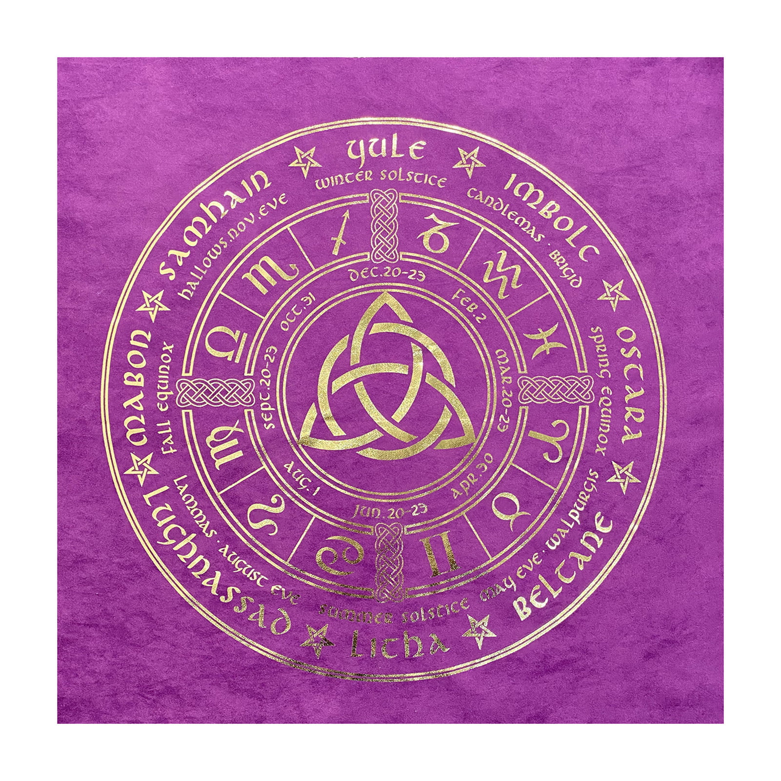 Wicca Divination Cards Fabric Altar Tarot Tablecloth Square Bag Non-slip
