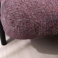 thumbnail image 4 of OctoRose Full Size 3 Side Zipper Premium Upholstery Thick Linen Wine Mixed Futon Cover (Linen-Wine), 4 of 4