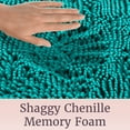 thumbnail image 5 of Lavish Home 2-Piece Memory Foam Bath Mat Set with Non-Slip Base (Seafoam), 5 of 6