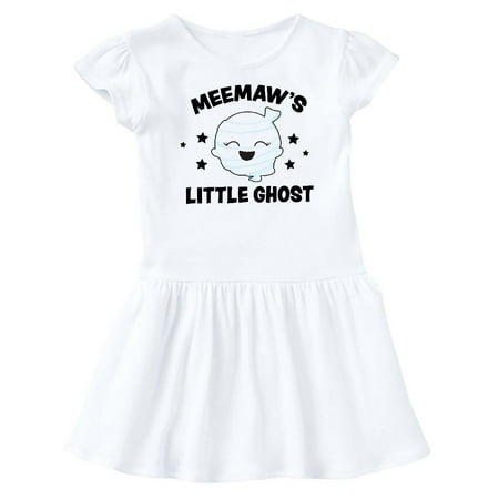 

Inktastic Cute Meemaw s Little Ghost with Stars Gift Baby Girl Dress