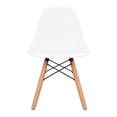 thumbnail image 2 of Aron Living 21.75" Plastic and Wood Kids Playroom Chairs in White (Set of 4), 2 of 5