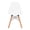 White, variant on Aron Living 21.75" Plastic and Wood Kids Playroom Chair in White