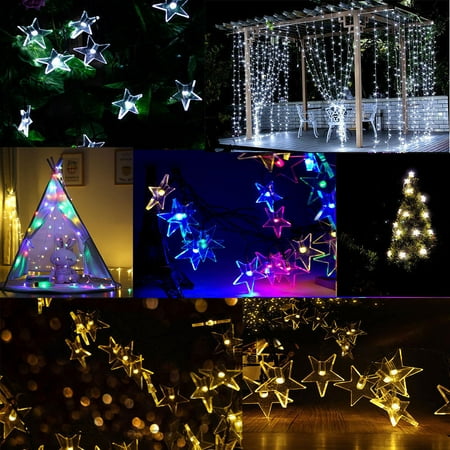 Star Fish For Sale Fairy Christmas Lights Starfish Solar String Lights 19.7ft 30 LED for Outdoor,Garden,Home,Wedding,Party and Holiday Decorations Cold White ()