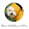 thumbnail image 3 of Revestir de perros con capucha transparente chaqueta de lluvia poncho para perros medios pequeños, 3 of 7