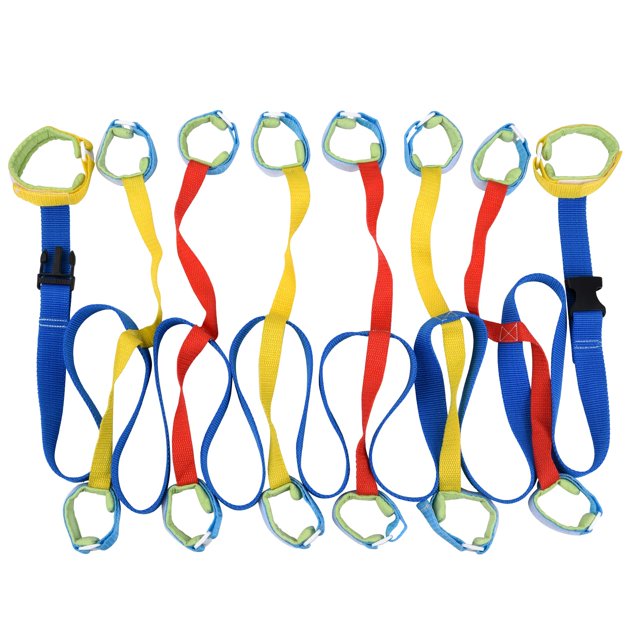 Cuerda para Caminar Niños Haktoys 3.4 m con 12 Manijas para Niños y 2 para Adultos