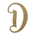 thumbnail image 1 of Wooden Letter Unfinished, Starfish Font, Craft Cutout, 1 of 3