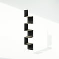 thumbnail image 2 of Furinno 5-Tier Floating Corner Shelf, Wall Mount Shelves for Storage and Display, French Oak/Black, 2 of 6