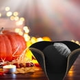 thumbnail image 5 of Hsqqdc Adult Tricorn Buccaneer Pirate Hat with Feather, Colonial Style for Renaissance Parties, 5 of 7