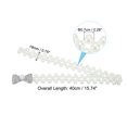 thumbnail image 2 of Unique Bargains Curtain Tiebacks Ropes, 2 Pack Elastic Bow-Knot Style Drape Tie Backs for Home Decor, Silver, 2 of 5