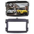 thumbnail image 4 of Dvd 2Din Stereo  Fascia DVD Audio Navigation Panel Frame Trim Fit For  500L 2012-2015, 4 of 8