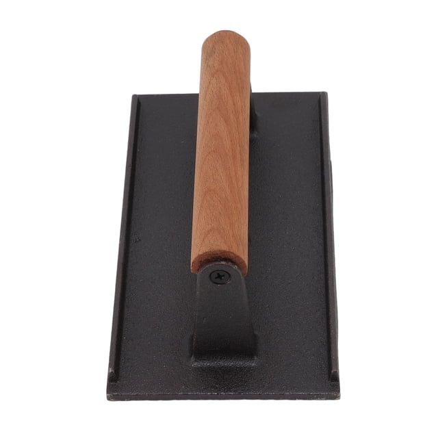 Prensa para carne,Prensa para parrilla Prensa rectangular para tocino y plancha Prensa para tocino hecha a mano con cuidado