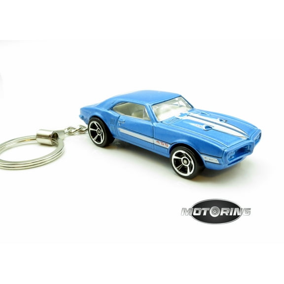 Keychain 1967 '67 Pontiac Firebird 400 Blue Car Rare Novelty 1:64 Diecast