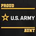 thumbnail image 3 of CafePress - Proud Army Aunt White And Gold Pajamas - Women's Short Sleeve Print T-Shirt and Pants Dark Cotton Pajama Set, 3 of 7