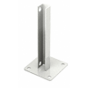 CRL PSB2AW Sky White AWS Steel Stanchion for 90 Degree Round Corner Posts