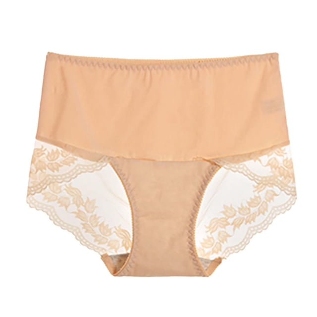 Womens High Waisted Bikini Underwear Smooth Hipster Underwear Breathable Ladies