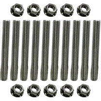 Stainless Exhaust Manifold Stud Kit Replacement for Ford 6.8L V10 Super Duty (1 Side, 10 pcs)