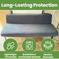 thumbnail image 4 of Hudson Comfort RV Couch Covers for Sofa Bed – 2-Piece Backrest and Seat Covers Ideal for Jackknife – Camper Slip Covers for RV Furniture – Super Stretchable Fabric with 1cm Elastic - Drak Gray, 4 of 13