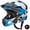 Blue, variant on ROCKBROS Bicycle Helmet Kids Helmet Full Face Safety Helmet Removable Helmet Chin All-Round Ventilation Holes with Adjustable Brim for Kids Age 5-12