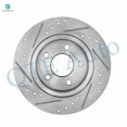 thumbnail image 2 of Set of 6 Rear 270mm Drilled Slotted Brake Disc Rotors-Ceramic Brake Pad Kit For 2005-2007 Pontiac G6, 2 of 8
