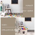 thumbnail image 4 of Brabtod Dog Toy Baskets, Pet Cat Toy Box in Large Stuff Storage Bin - Perfect for Collect Toys, Grooming Stuff, Clothings, Diapers for Living Room, Playroom, Closet, Home-Beige, 4 of 5
