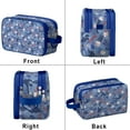 thumbnail image 2 of Toiletries Bag,Blue Baseball Silhouette Pattern Mens Womens Toiletry Bag Bathroom Bag,Waterproof Toiletry Travel Bag Dopp Kit Shaving Bag 11x6.3x5.1 Inch, 2 of 5