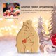 thumbnail image 4 of Adorno creativo de escritorio con forma de familia de osos, tema animal, regalos para el Día de la Madre, estatua de rompecabezas de madera con forma de familia de osos, 4 of 4