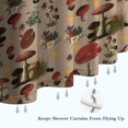 thumbnail image 6 of Red Mushroom Flower Brown Pattern Shower Curtain 36"x72" ,Bathroom Decorative Shower Curtains Set with 12 Hooks,Modern Waterproof Washable Shower Curtain, 6 of 6