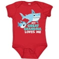 thumbnail image 3 of Inktastic My Great Grandma Loves Me with Cute Sharks Boys or Girls Baby Bodysuit, 3 of 5