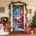 thumbnail image 4 of Christmas Door Cover Decoration Large 3D Santa Claus Gift Delivery Theme for Home Indoor Outdoor Winter Holiday Party Decor, 4 of 4
