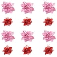 thumbnail image 1 of Hollow Simulation Christmas Flowers Decor Artificial Flowers for Christmas Wreath Tree Decor 12 pcs, 1 of 5