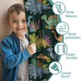thumbnail image 3 of Blackout Kids Curtains,DarkGreen Cartoon Dinosaurs Jungle Pattern Childrens Insulated Curtains Set Of 2,Bedroom Essentials,Toddler Room Decor 42"x54", 3 of 5