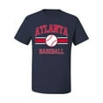thumbnail image 2 of Wild Bobby City of Atlanta Baseball Fantasy Fan Sports Men's T-Shirt, Navy, Large, 2 of 6