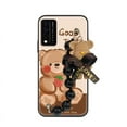 thumbnail image 6 of KDY-Phone Case For TCL T-Mobile Revvl V+ 5G/Revvl V Plus 5G, Dirt-resistant Cartoon phone case Back Cover Bear bracelet Waterproof Simplicity cute Anti-knock soft case protective case, 6 of 9