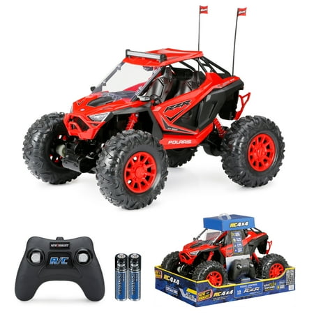 New Bright (1:5) RZR XP Pro Battery Remote Control Red Polaris ATV, 60805-2R Child Tween