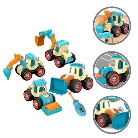KONTONTY 1 Set Detachable Construction Toys Imitating Real Objects No Batteries Needed Car Construction Kit