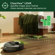 iRobot Roomba Plus 405 Combo Robot Vacuum & Mop + AutoWash Dock, 2-in-1 for Carpet and Hard Floors, Self Empties, LiDAR, Avoids Mopping Carpets, Pad Wash & Dry, Model# G185020