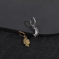 thumbnail image 2 of Sun And Moon Asymmetric Accessories Men's Titanium Steel Couple's High Sense Necklace, 2 of 2