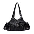 thumbnail image 2 of Vintage Shoulder Bag Adjustable Strap Gift Multipurpose PU Leather Clutch Purses Black, 2 of 7