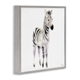 thumbnail image 2 of Stupell Industries Eclectic Minimal Zebra Foal Gray Framed Giclee Art, 17 x 17, by Roozbeh, 2 of 8