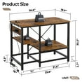 thumbnail image 2 of Bestier Support d'Aquarium de 40 à 50 Gallons avec Prises de Courant, Étagère de Rangement Réversible en Métal Robuste à 3 Niveaux pour Aquarium, 2 of 8
