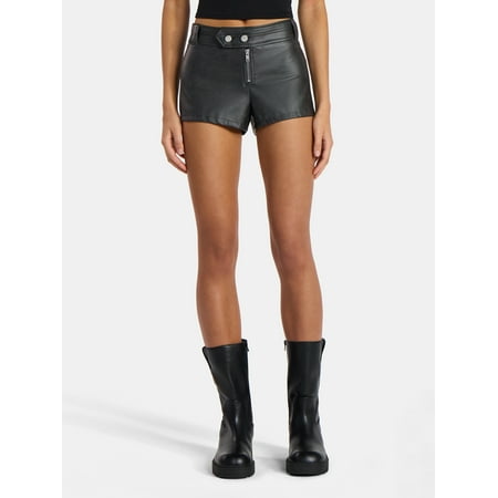 No Boundaries Hot Shorts with Extended Tab Zip, 2'' Inseam, Women's