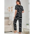 thumbnail image 6 of PinkBeautiM Women's Pajama Sets 2 Piece Short Sleeve Shirts and Long Pants Pjs Sleepwear, 6 of 6