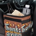 thumbnail image 6 of Thanksgiving Font Foldable Car Trash Can with Lid, Leak-Proof, and Hanging Storage Bag - Trash Can for Car and Car Trash Bin, 6 of 6