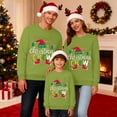 thumbnail image 5 of Linfrsh Christmas Shirts for Women Christmas Family Matching Sweatshirt Parent Child Long Sleeve Printed Holiday Top for Kids Green,L, 5 of 7