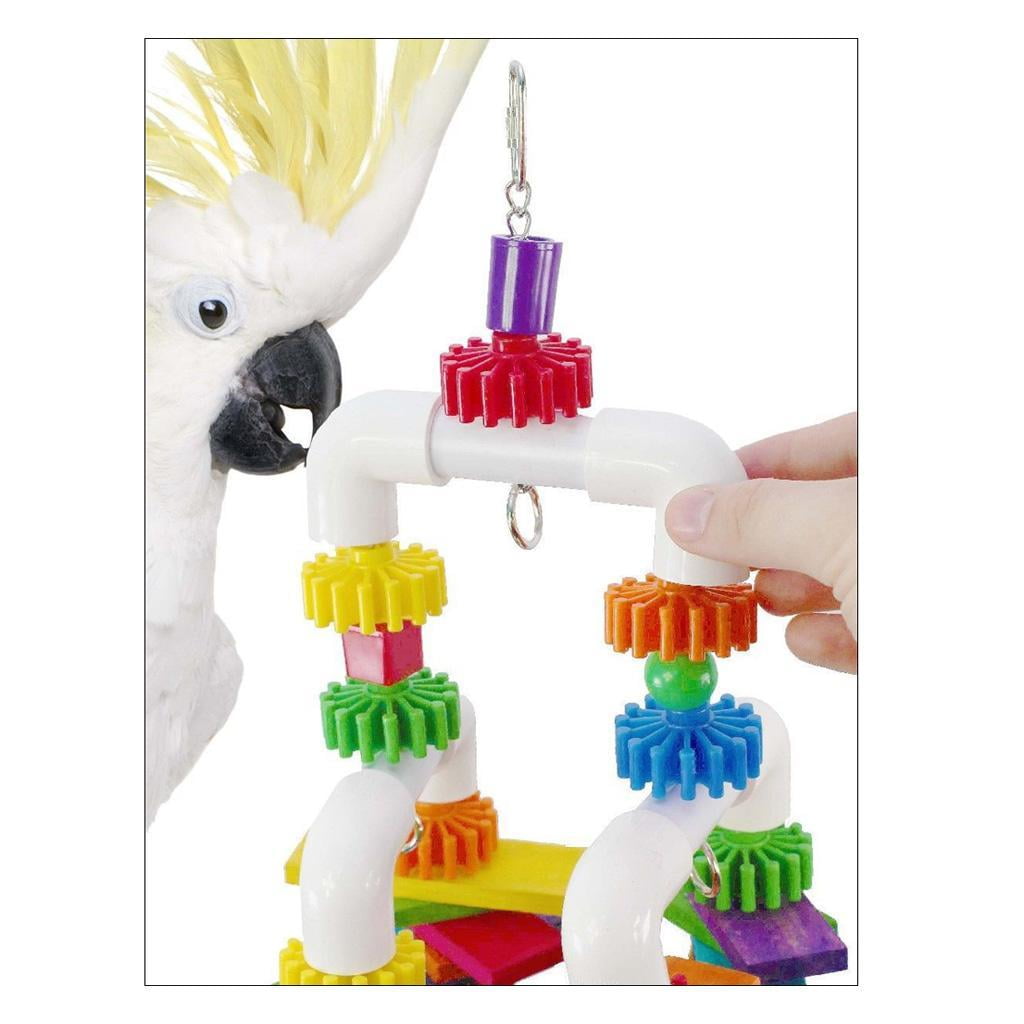 Bvdfgk Bird Swing - Plastic Conure Toys Bird Cage Swing Hanging Toy for Small Birds (1